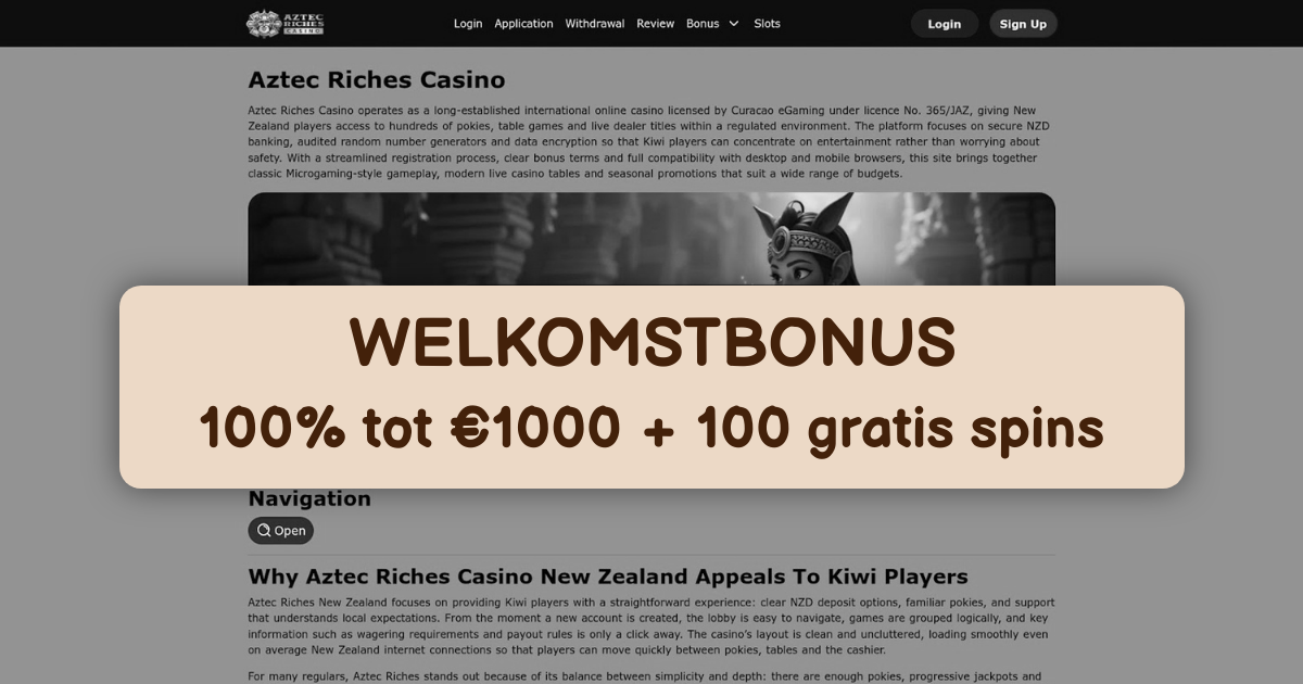 Aztec Riches Casino: Beste Online Gokkasten in Nederland